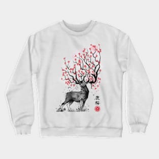 Sakura Deer Samsung Galaxy Crewneck Sweatshirt